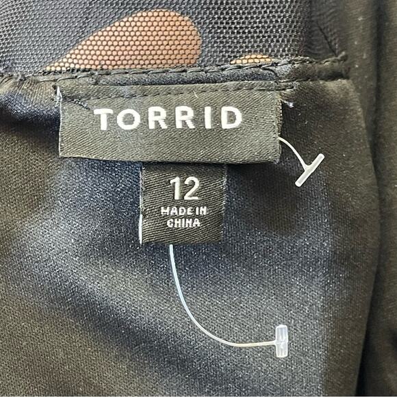 Torrid, Long Sleeve Sheer Embroidered Details Skater Dress. Size 12. - Picture 4 of 7